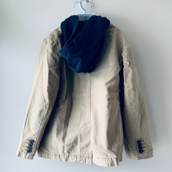 GAP KIDS faux-hoodie cotton jacket size M/8 - Picture 7 of 16